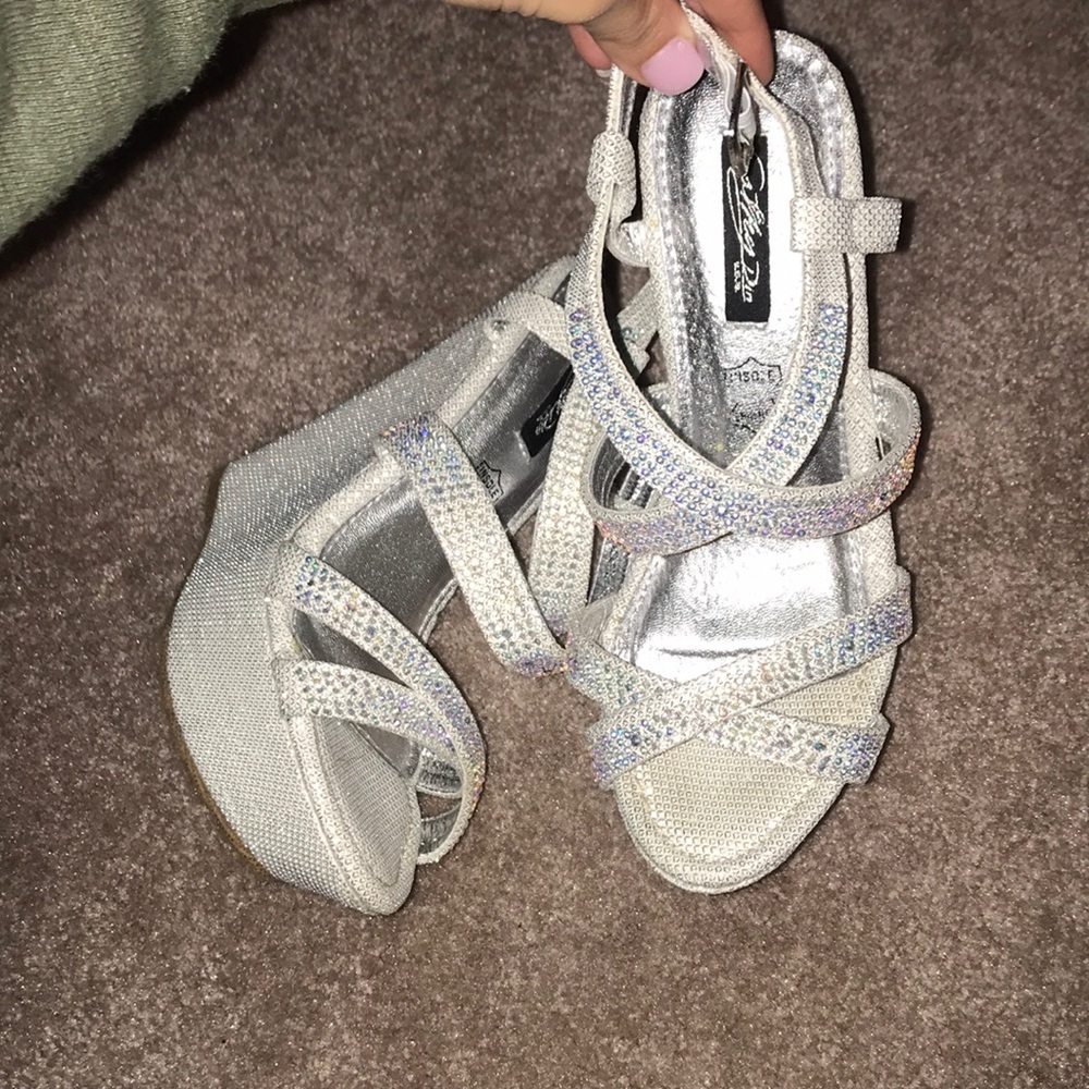 Rhinestone glitter wedges